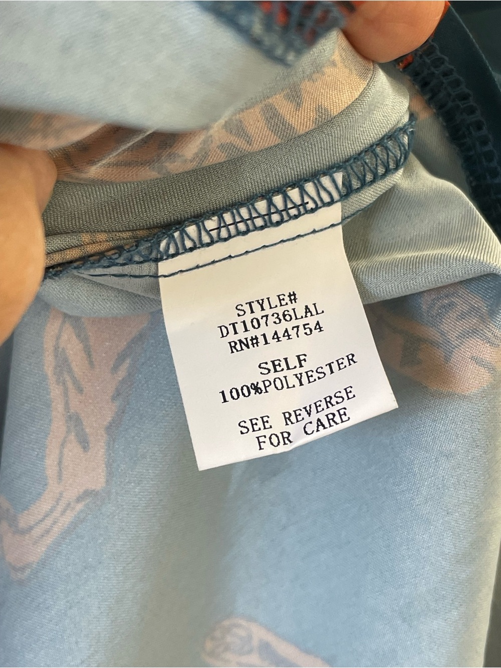 Dressed in LALA Tiger Tales Satin Oversized Button Down Shirt Teal Size Medium - Picture 16 of 16